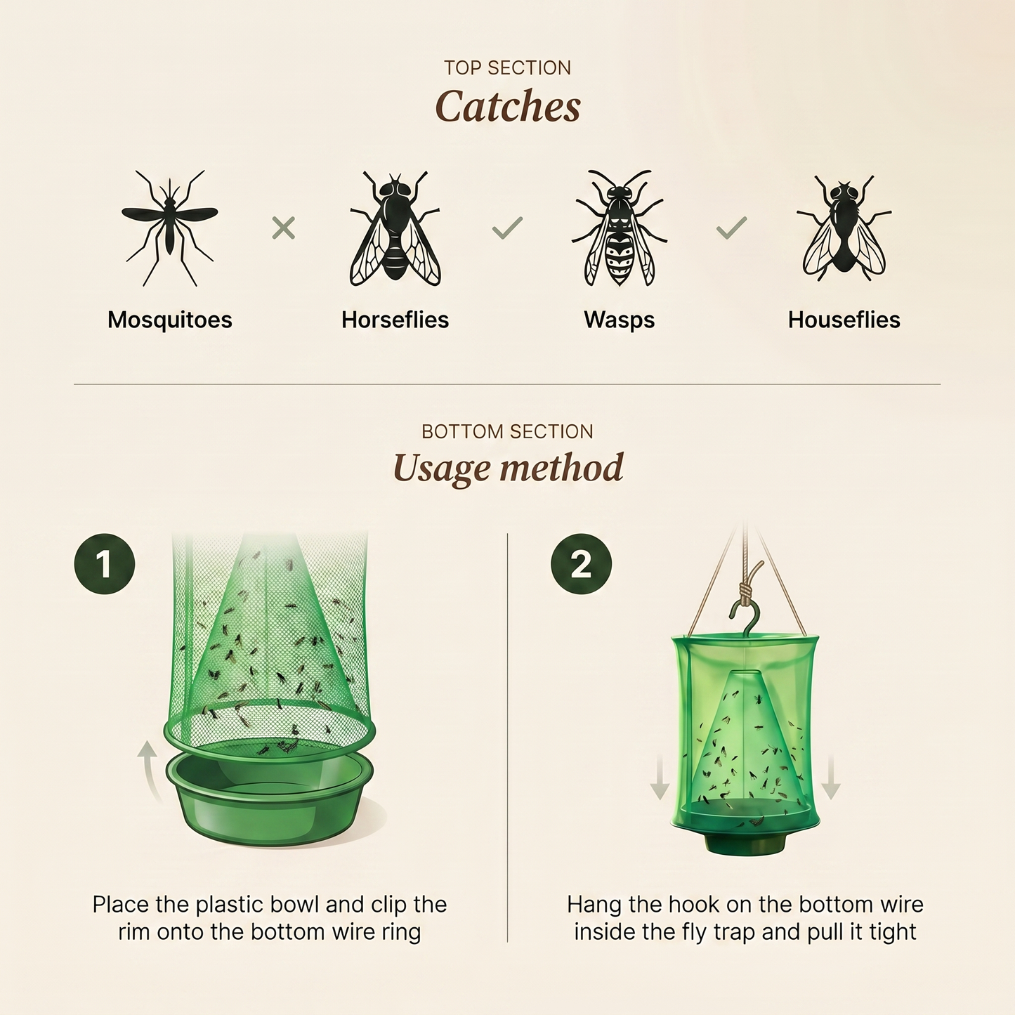 Fly Catcher (Comes with 4 Fly Traps)